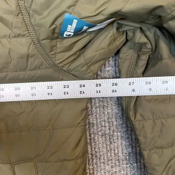 Carhartt Mens Gilliam Rain Defender Jacket Size Large Green Insulated Zip Up - Picture 8 of 9